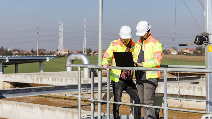 Local water and wastewater workers collaborating