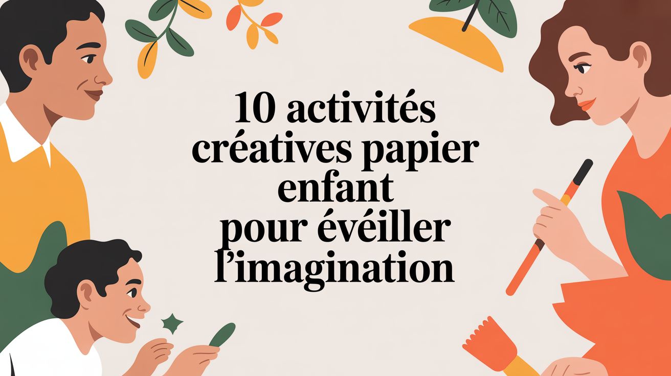 10 activités créatives papier enfant pour éveiller l'imagination