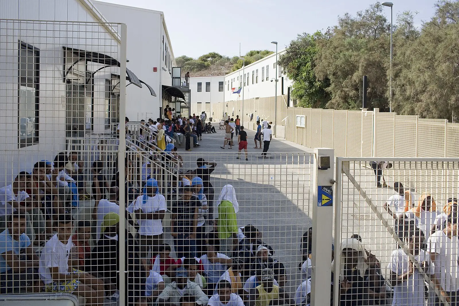 An asylum reception centre in Italy