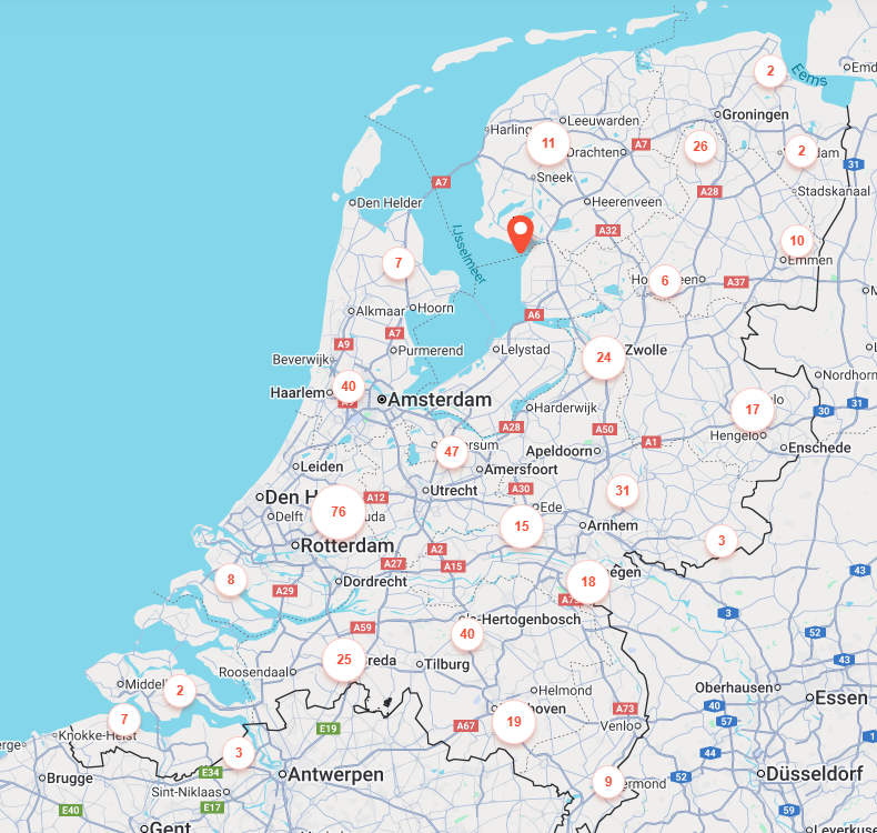 VluchtelingenWerk Locaties in Nederland.