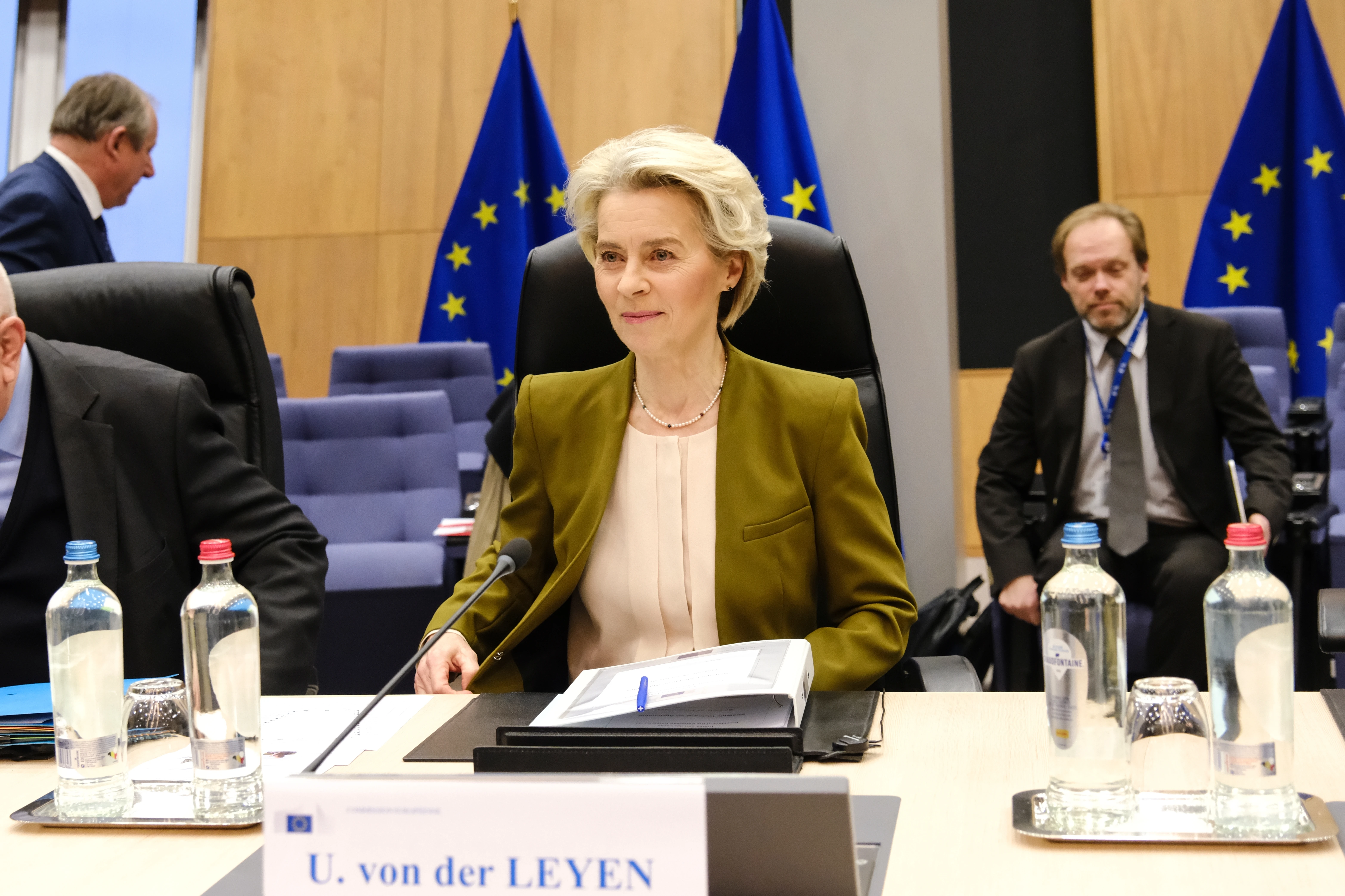 Ursula von der Leyen in het Europees Parlement.