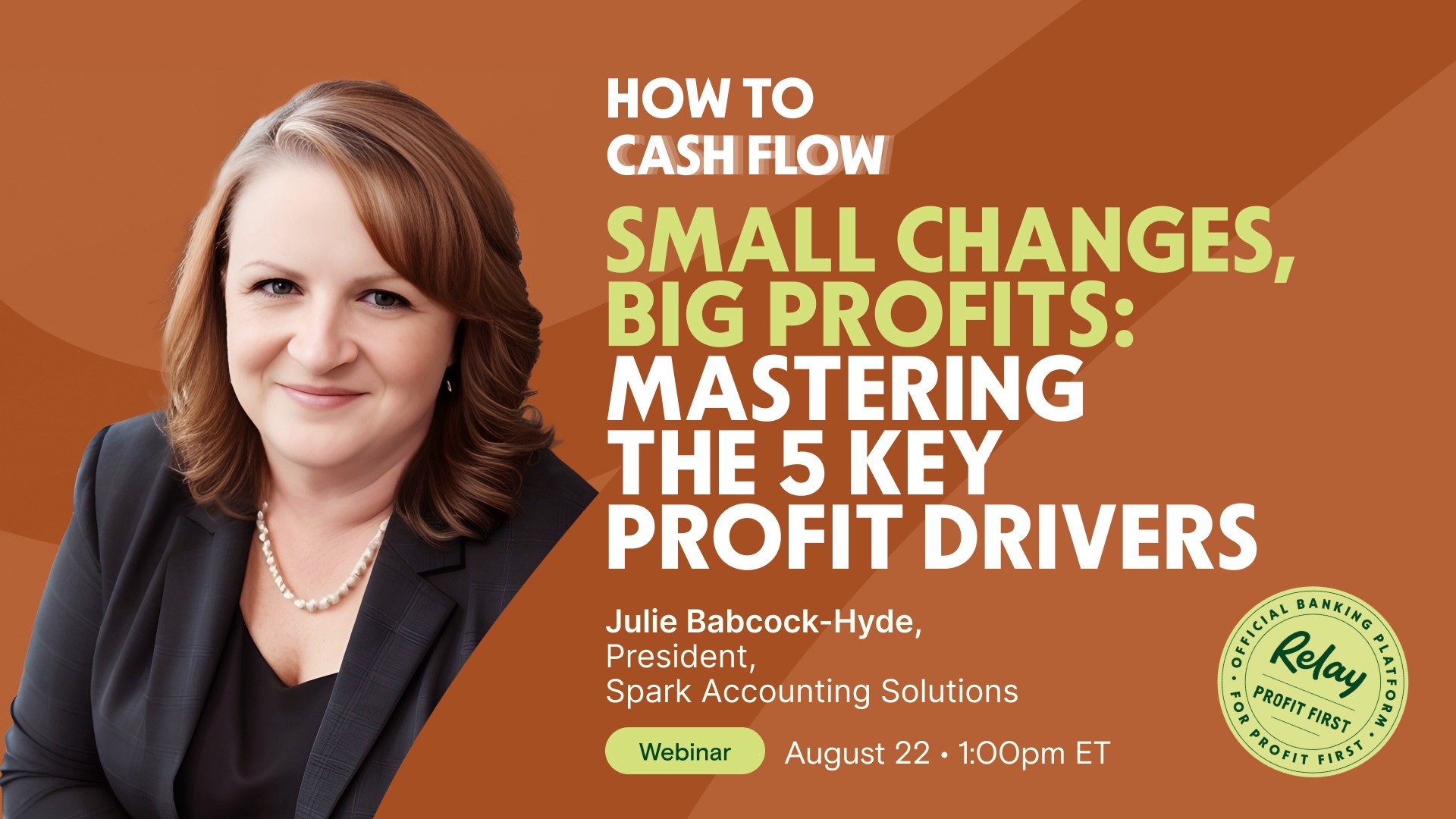 How to Cash Flow header - Julie Babcock-Hyde