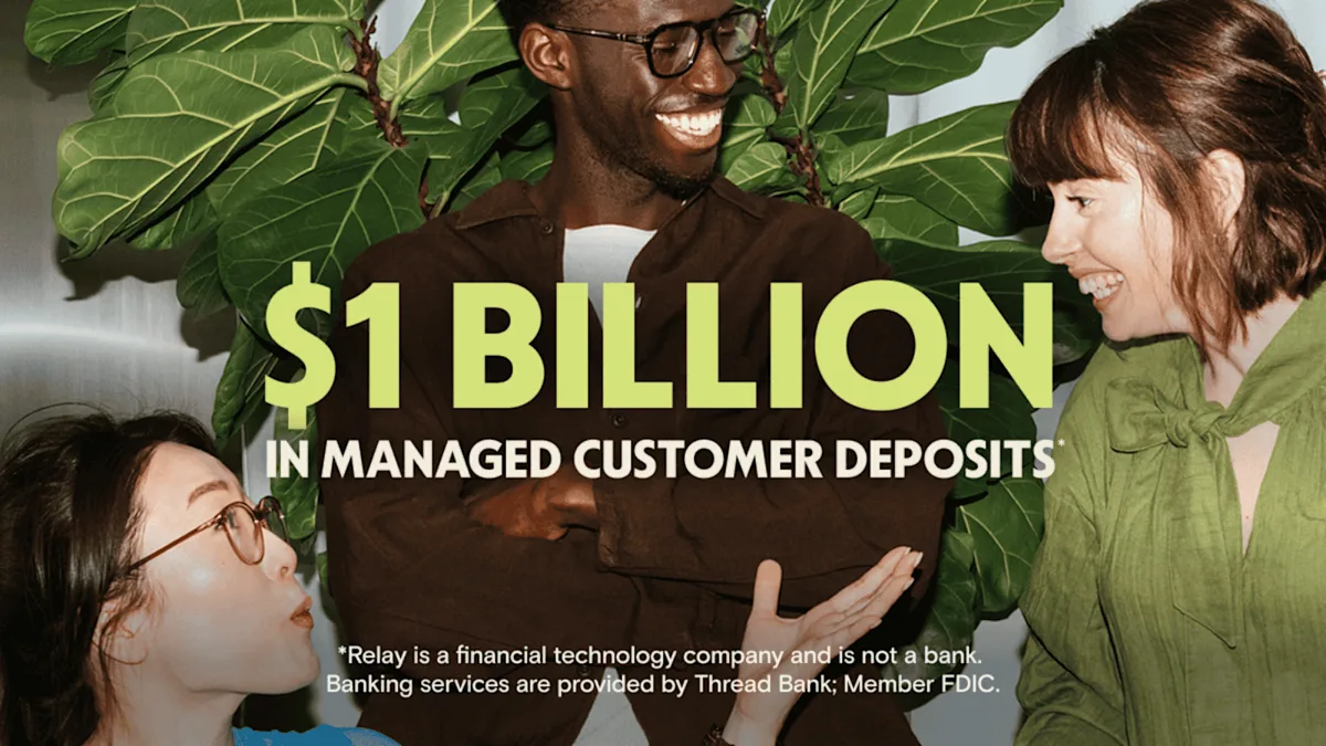 Cover Image for Self-Made Success Adds Up:  Small Businesses Exceed $1 Billion in Managed Deposits in Relay