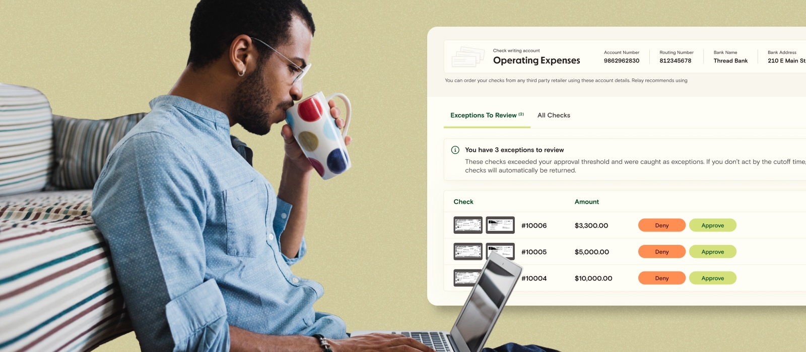 Check book launch - Dashboard