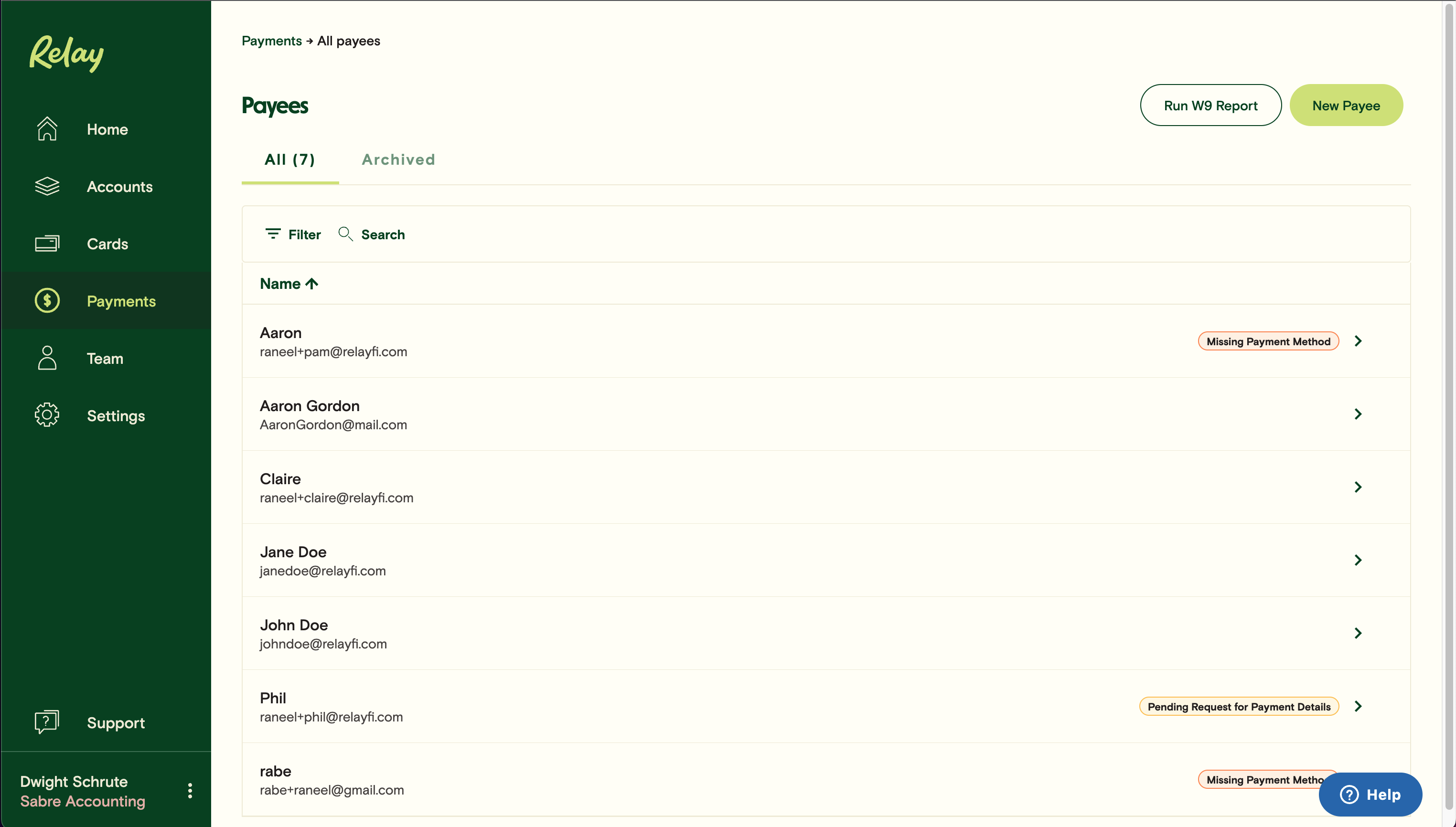 Run W-9 Report directly in business banking to speed up tax season.