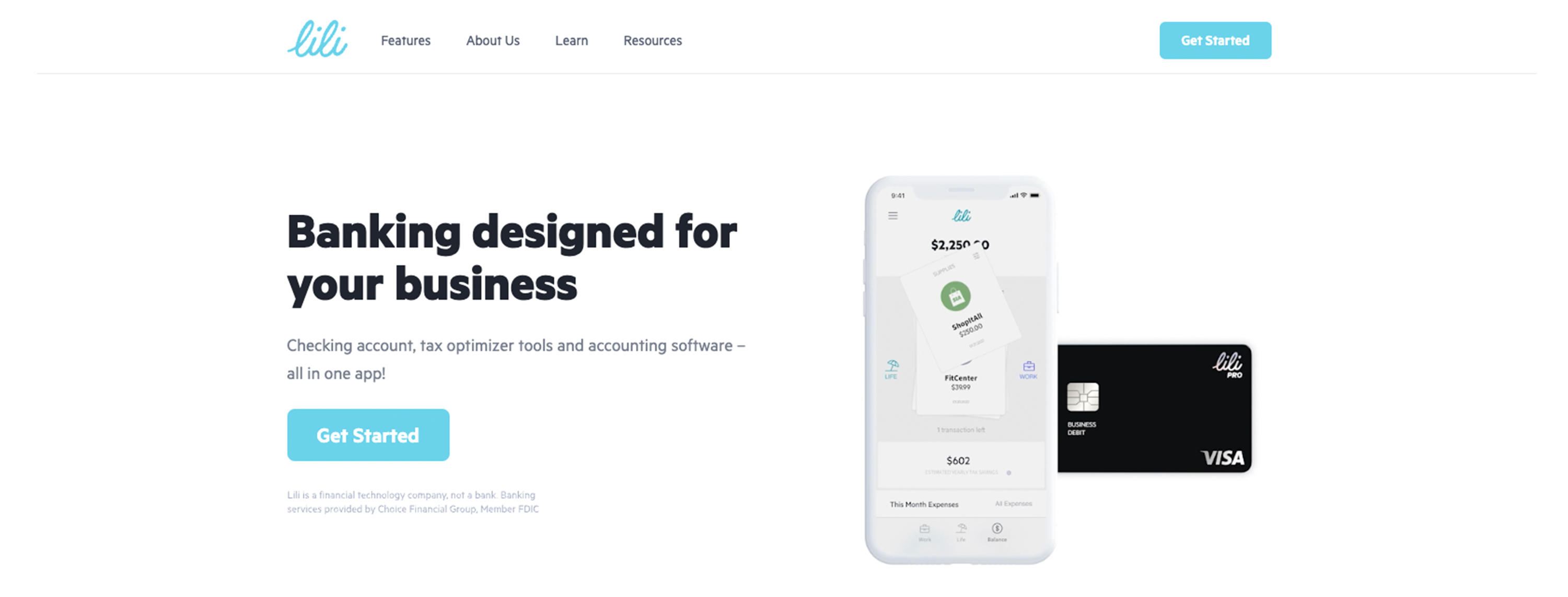 Lili is a small business neobank alternative to Novo.