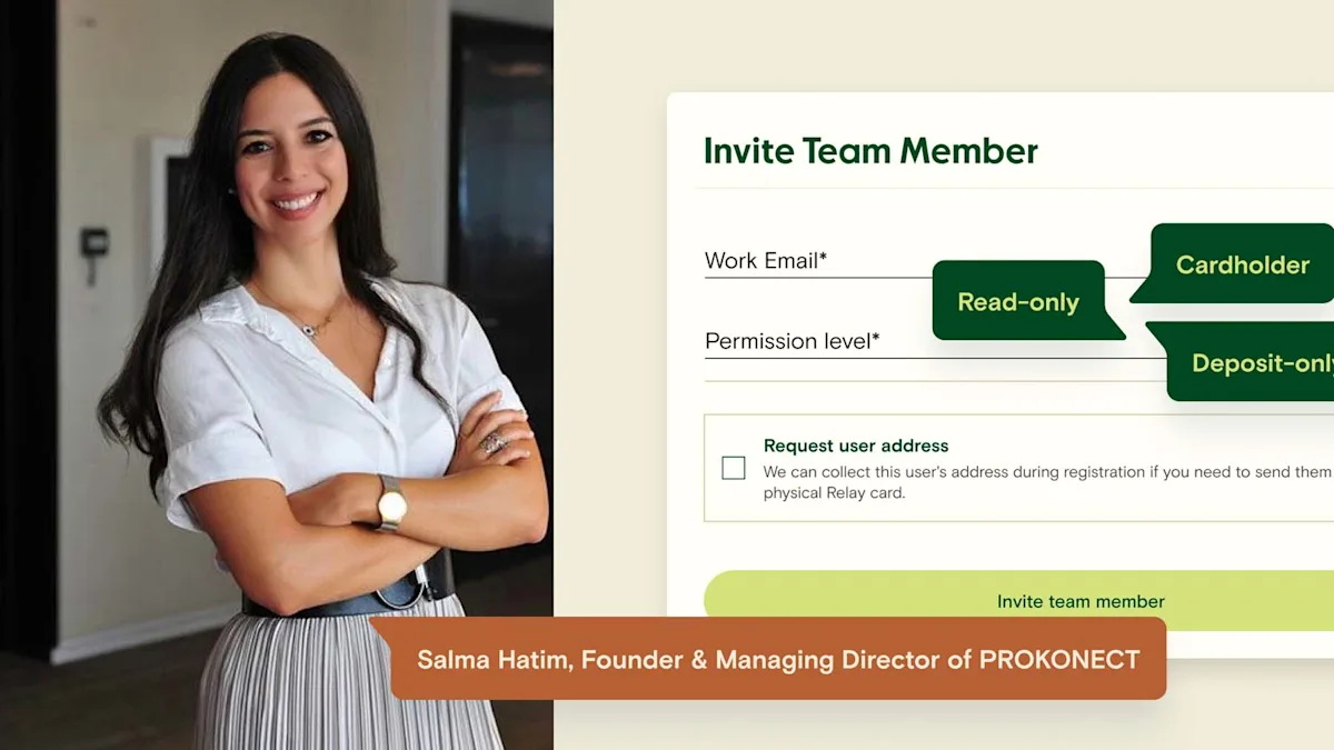 Cover Image for How banking with Relay helps Salma’s remote clients avoid month-long delays