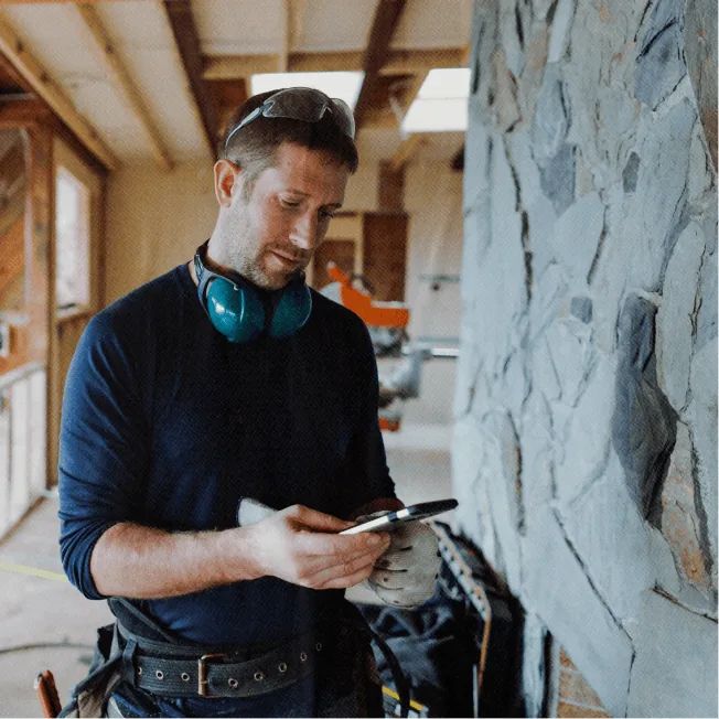 Team members on a job site