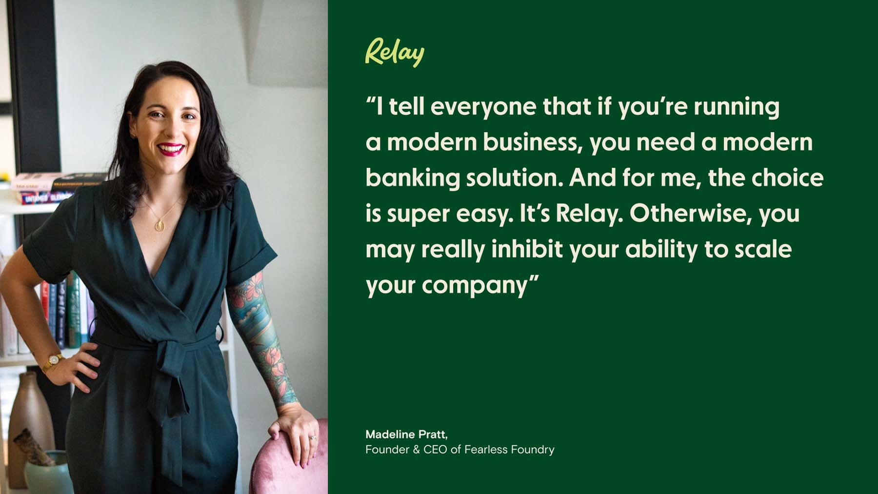 Madeline Pratt: If you're running a modern business, you need a modern banking solution