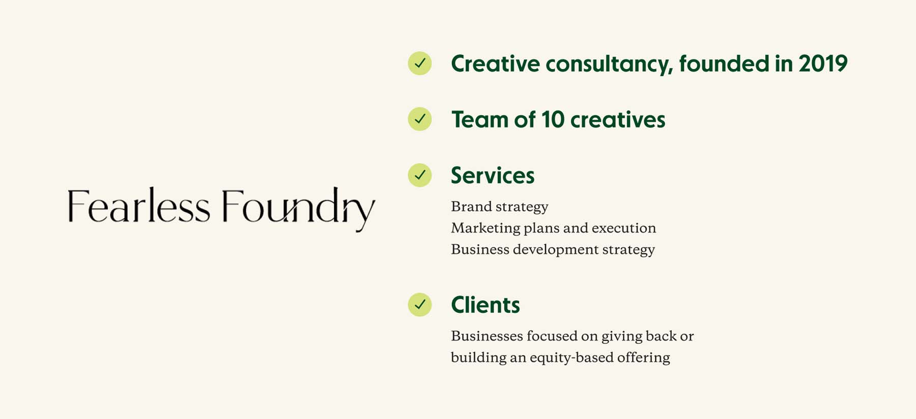 Fearless Foundry's company profile