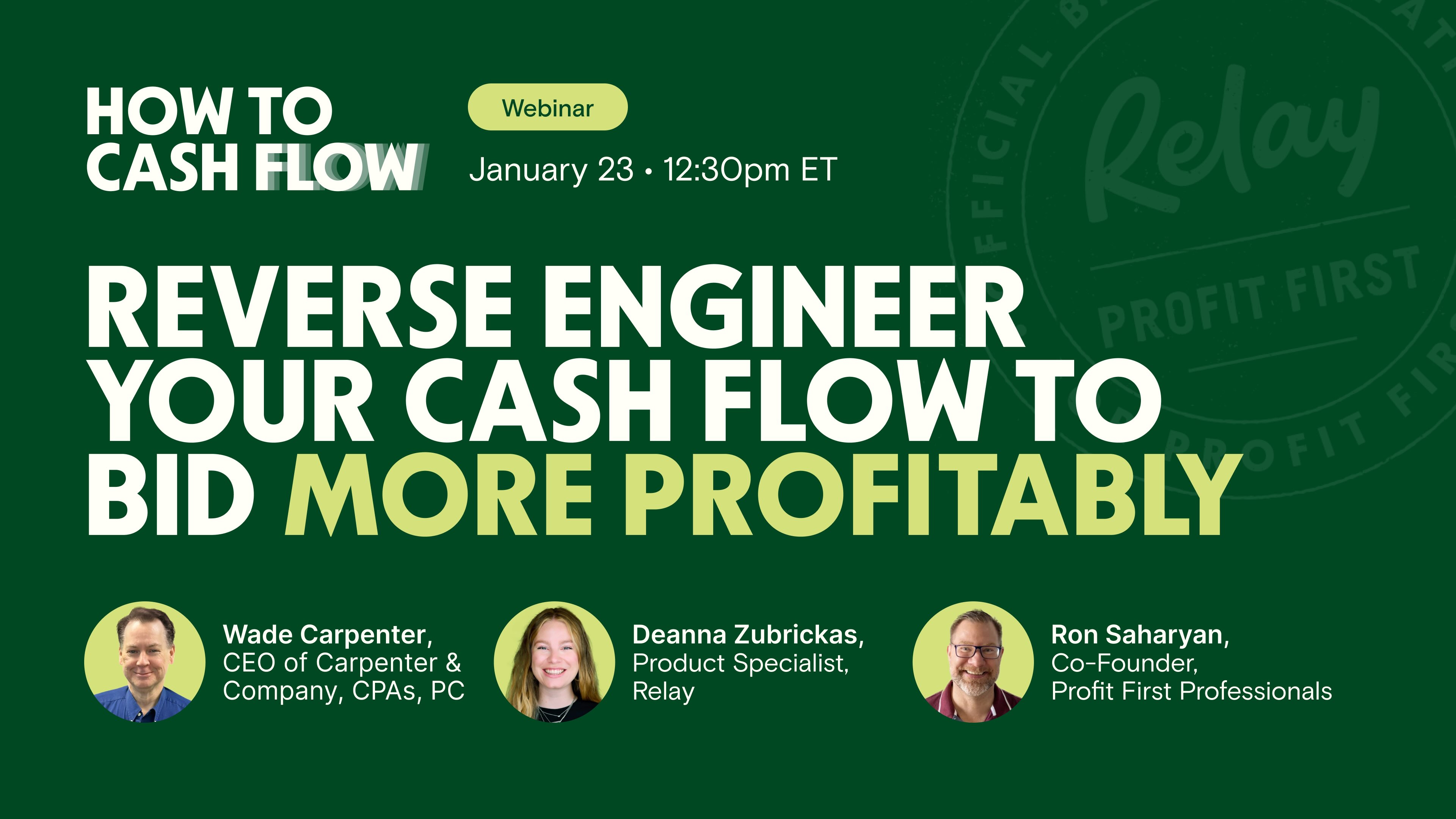 HTCF - Wade Carpenter - Bid More Profitably