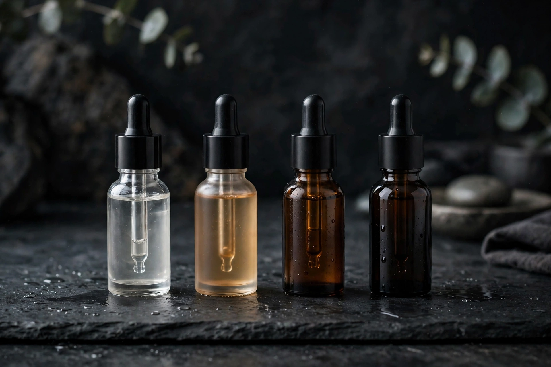 A UK skincare shelf showing exfoliant, retinoid and moisturiser used in a skin cycling routine