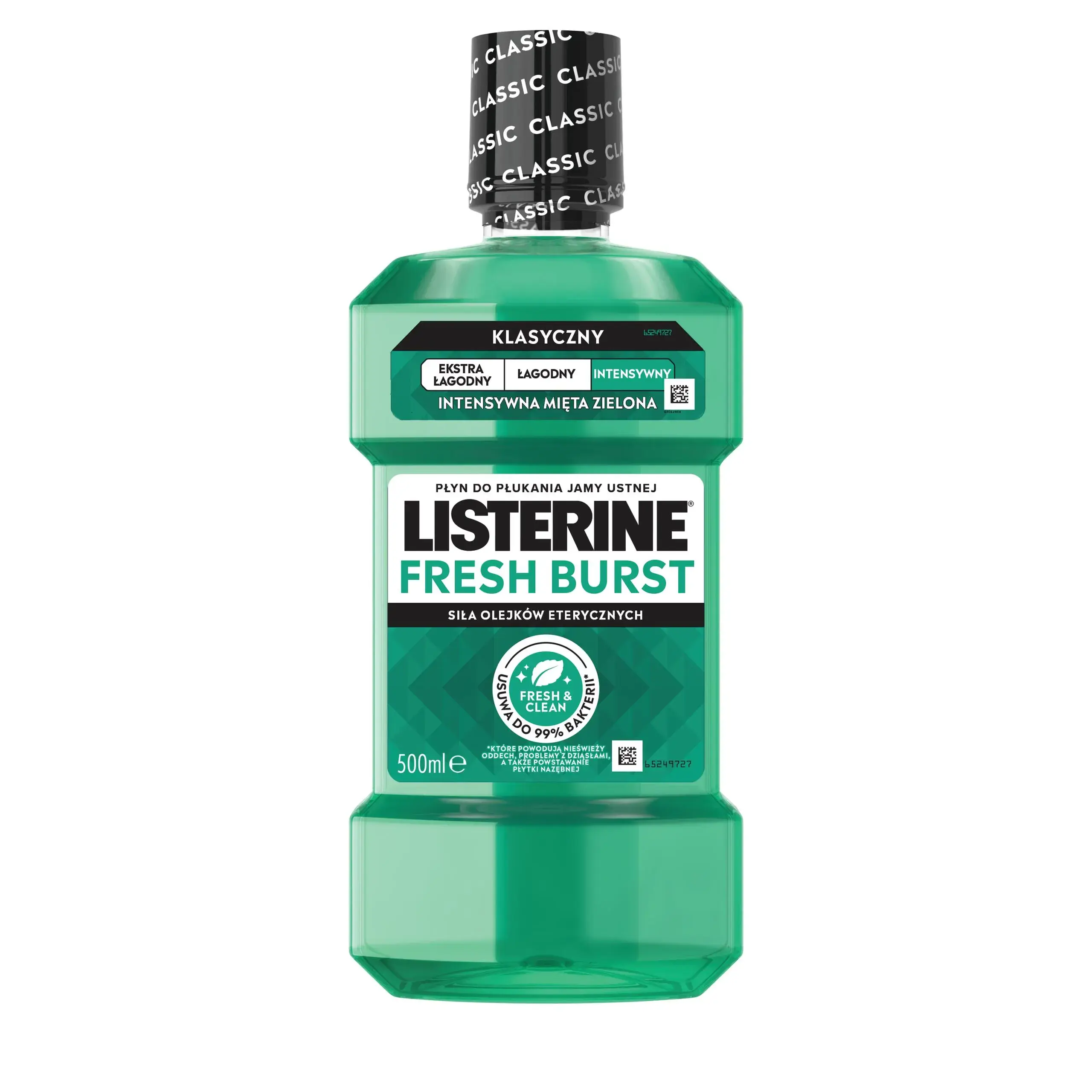 Płyn do płukania jamy ustnej LISTERINE® Fresh Burst Intensywny Smak (Klasyczny), butelka 500 ml​