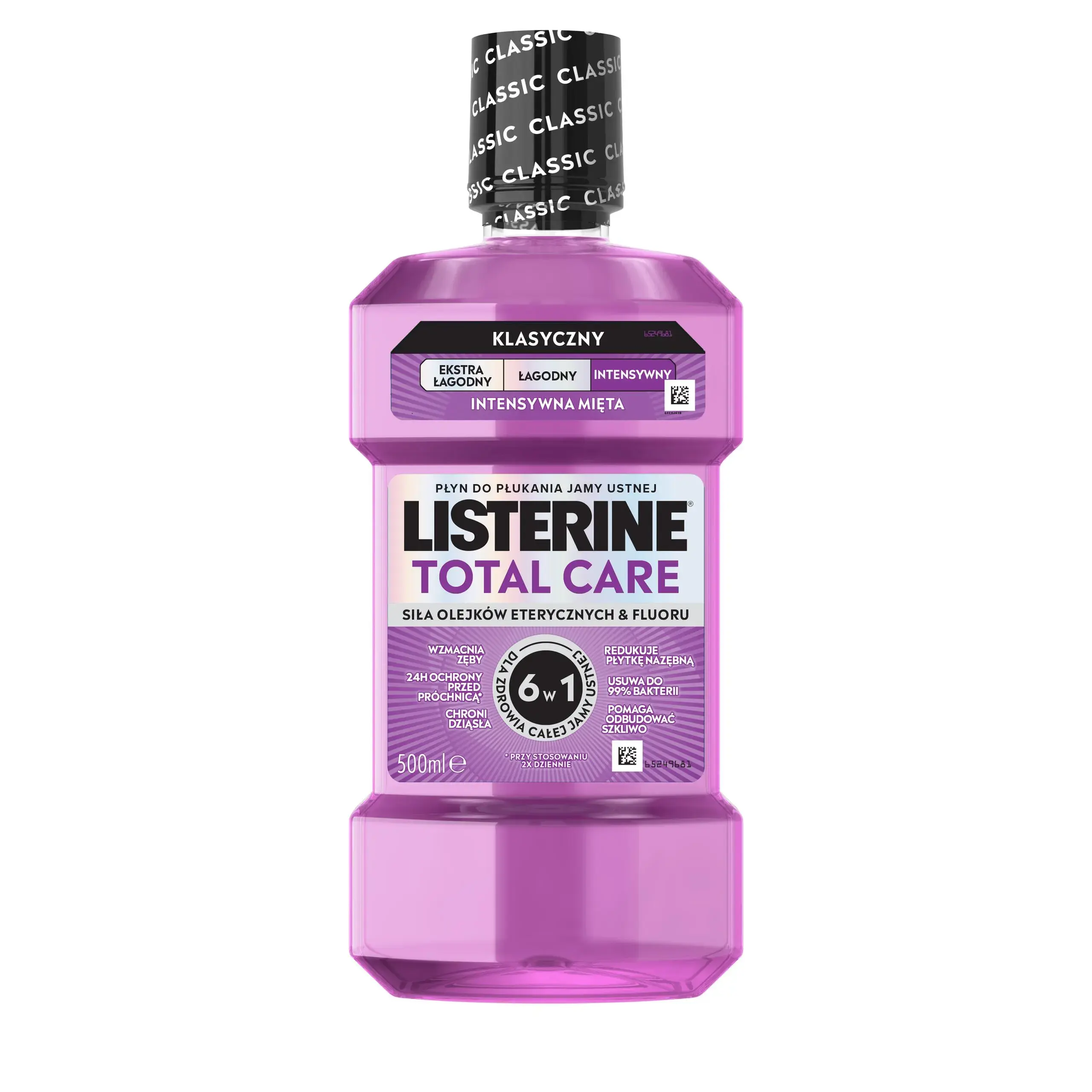 Płyn do płukania jamy ustnej LISTERINE® Total Care Intensywny Smak (Klasyczny), butelka 500 ml​