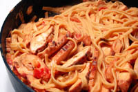BBQ Chicken Fettucine