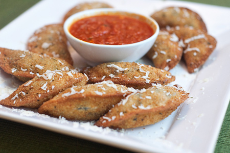 Grilled Chicken Toasted Ravioli