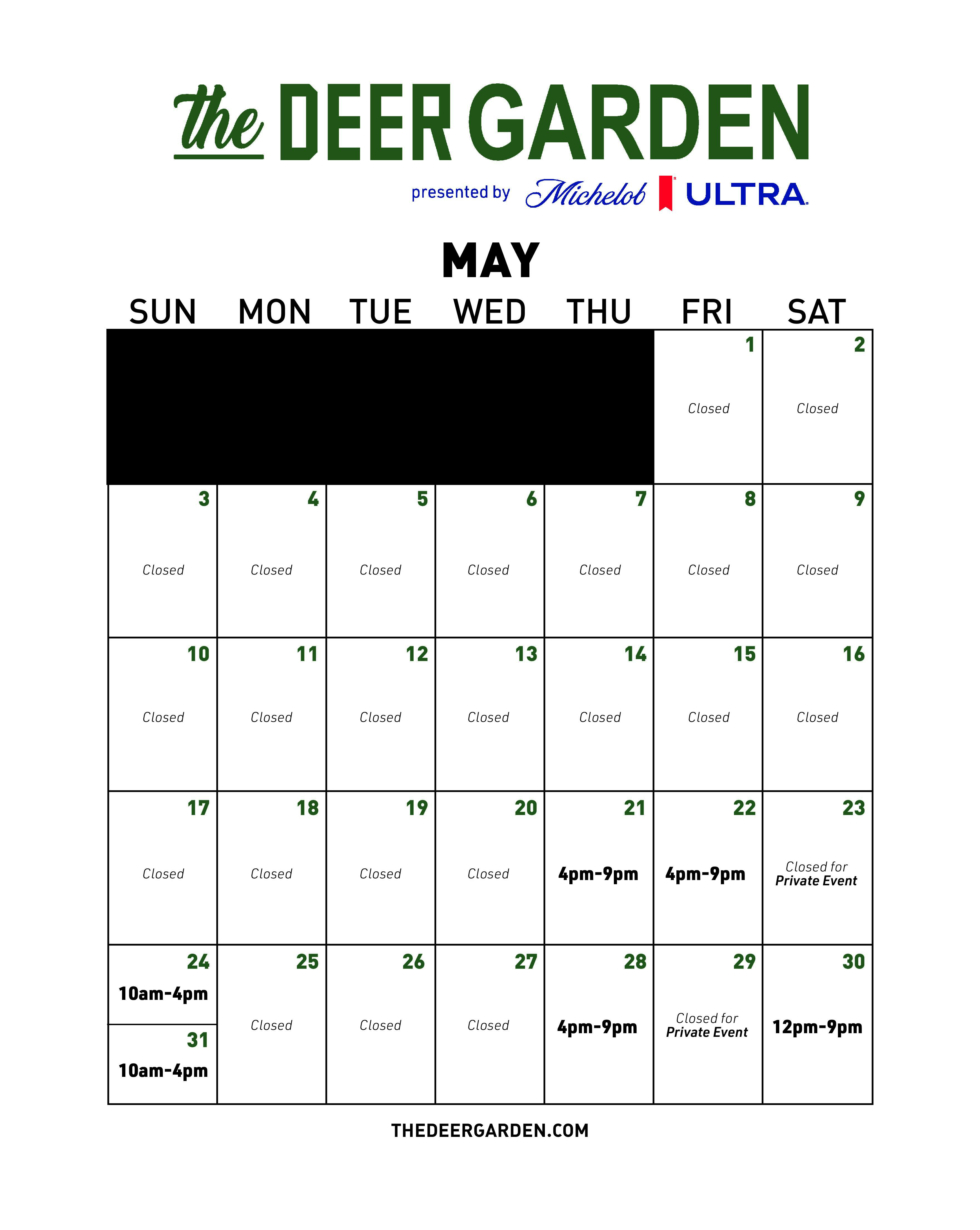 TheDeerGarden HoursCalendar May 11.75x14.75 (1)