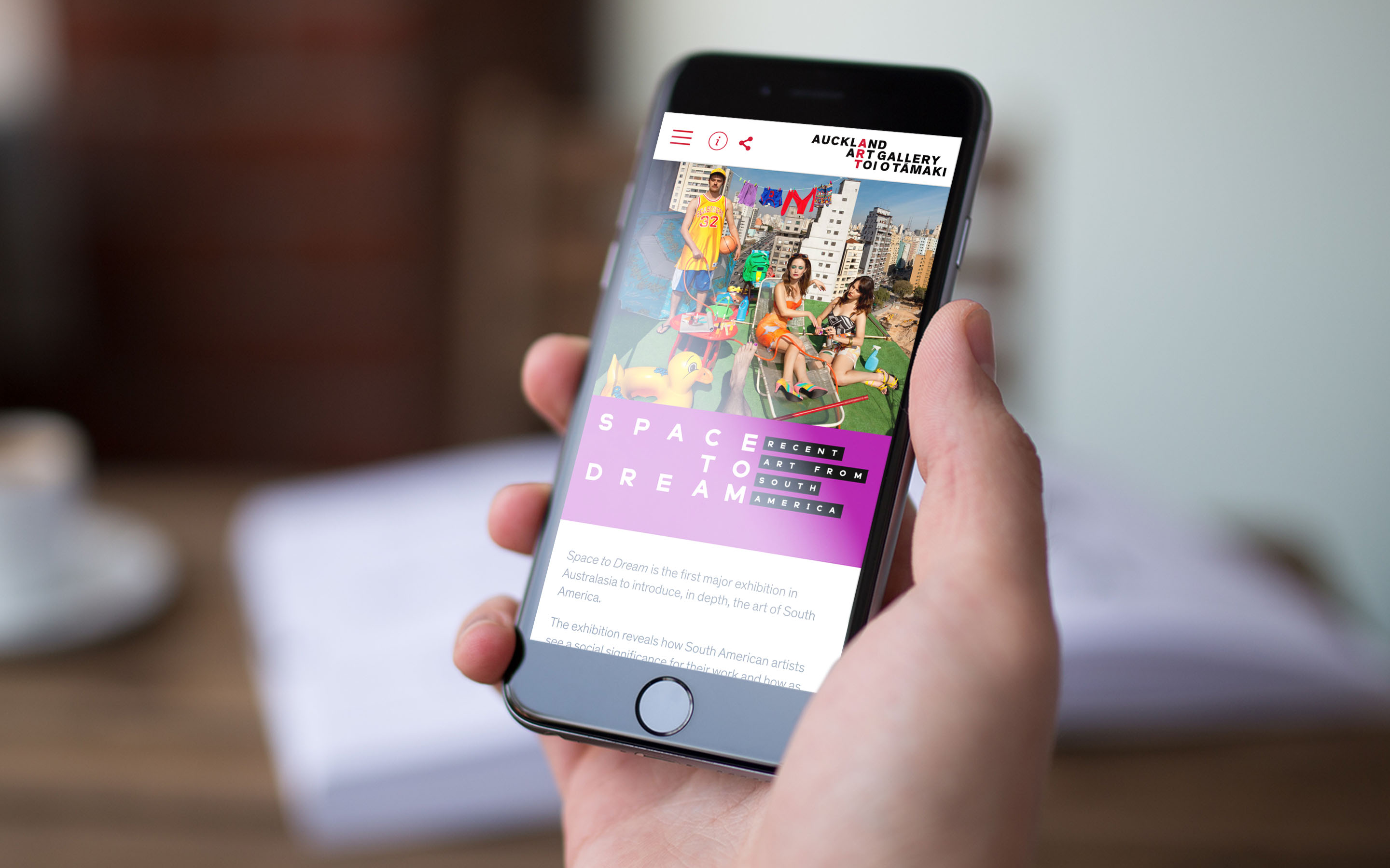 Auckland Art Gallery Mobile Hand