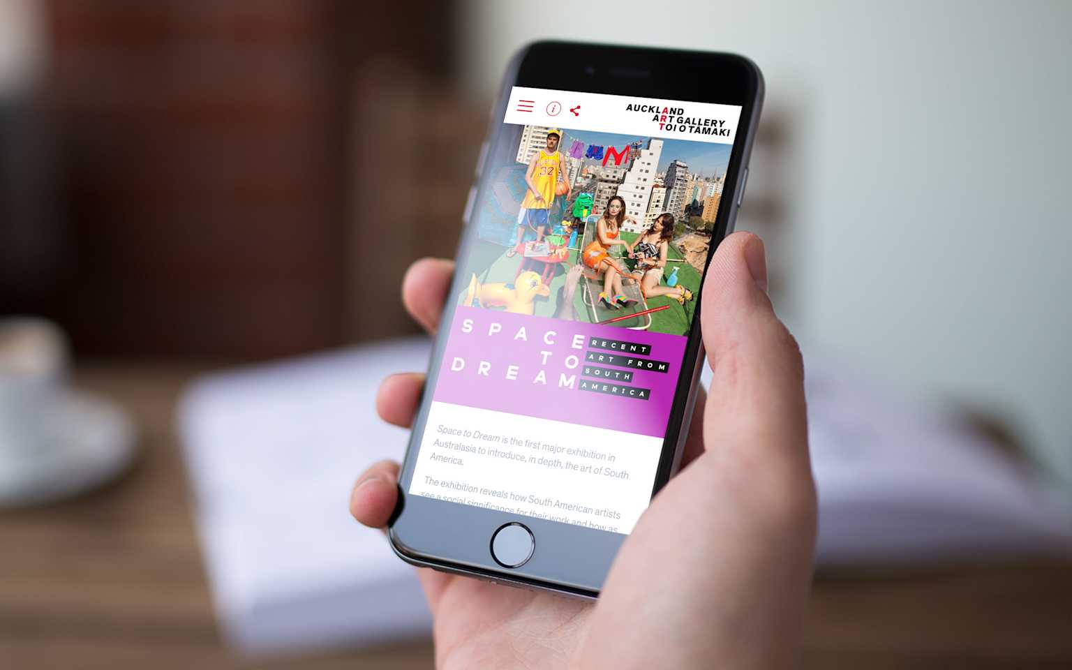 Auckland Art Gallery Mobile Hand