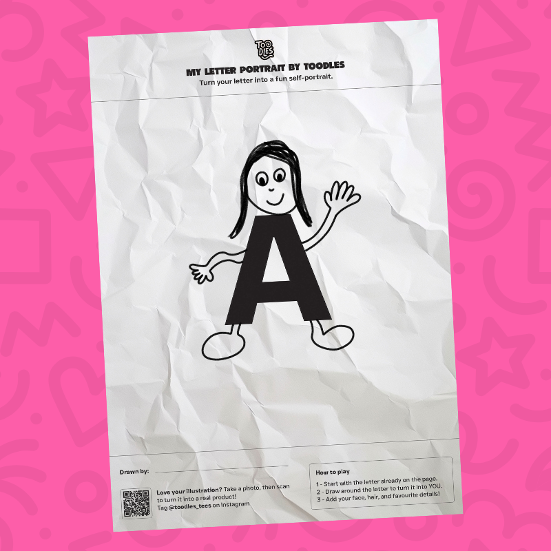 My letter portrait by Toodles