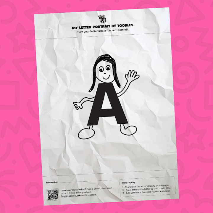 My letter portrait by Toodles