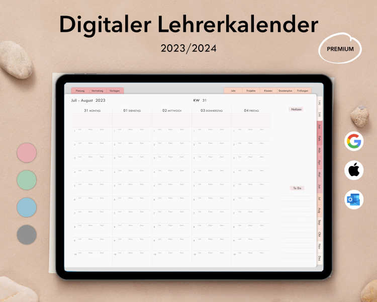 Digitaler Lehrerplaner 2023 / 2024 Premium