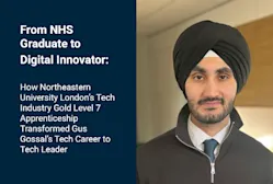 From NHS Graduate to Digital Innovator: How Northeastern University London’s Tech Industry Gold Level 7 Apprenticeship Transformed Gus Gossal’s Tech Career