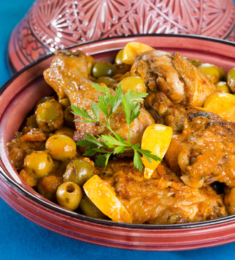 Tajine de poulet au citron p1