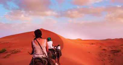 Les Dunes de Merzouga au sud du Maroc