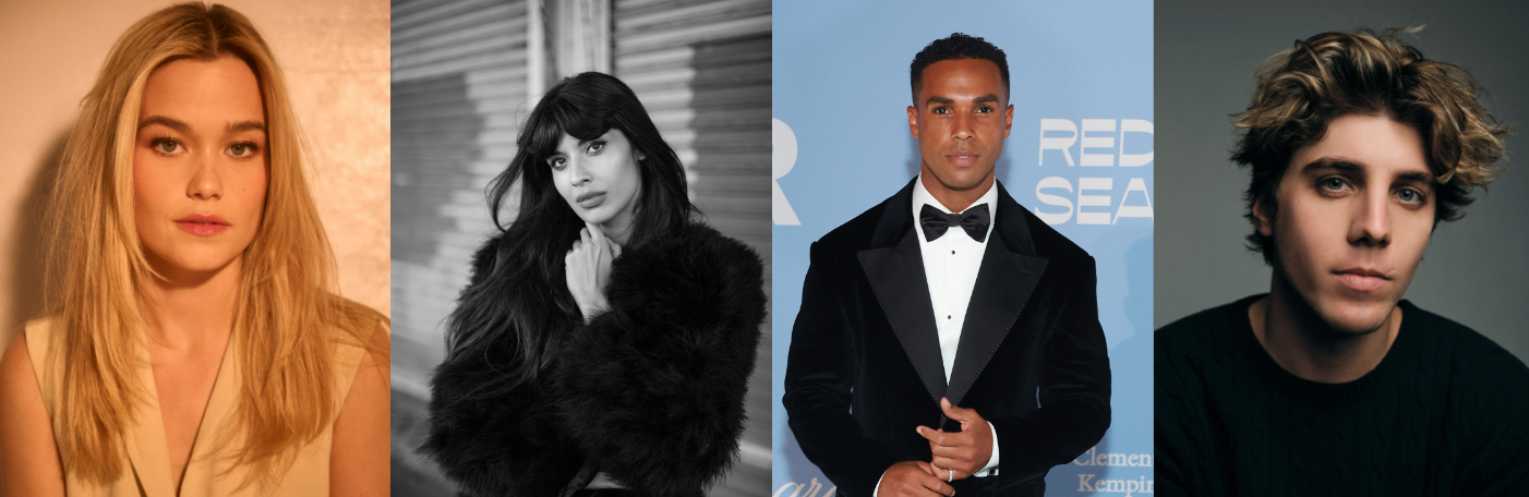 Sarah Catherine Hook, Jameela Jamil, Lucien Laviscount, and Lukas Gage