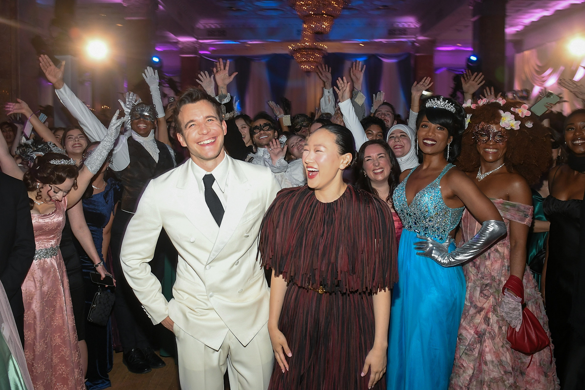 Luke Thompson and Yerin Ha at The Grand Obsidian Ball