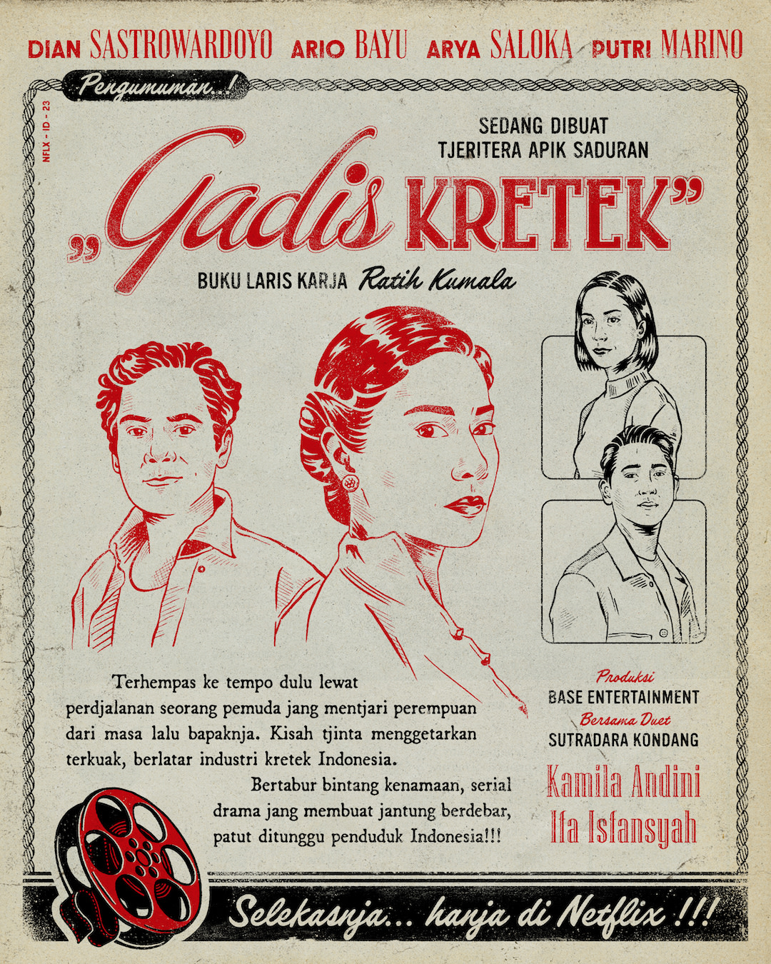 Netflix Reveals the Cast of New Indonesian Period Drama ‘Gadis Kretek’