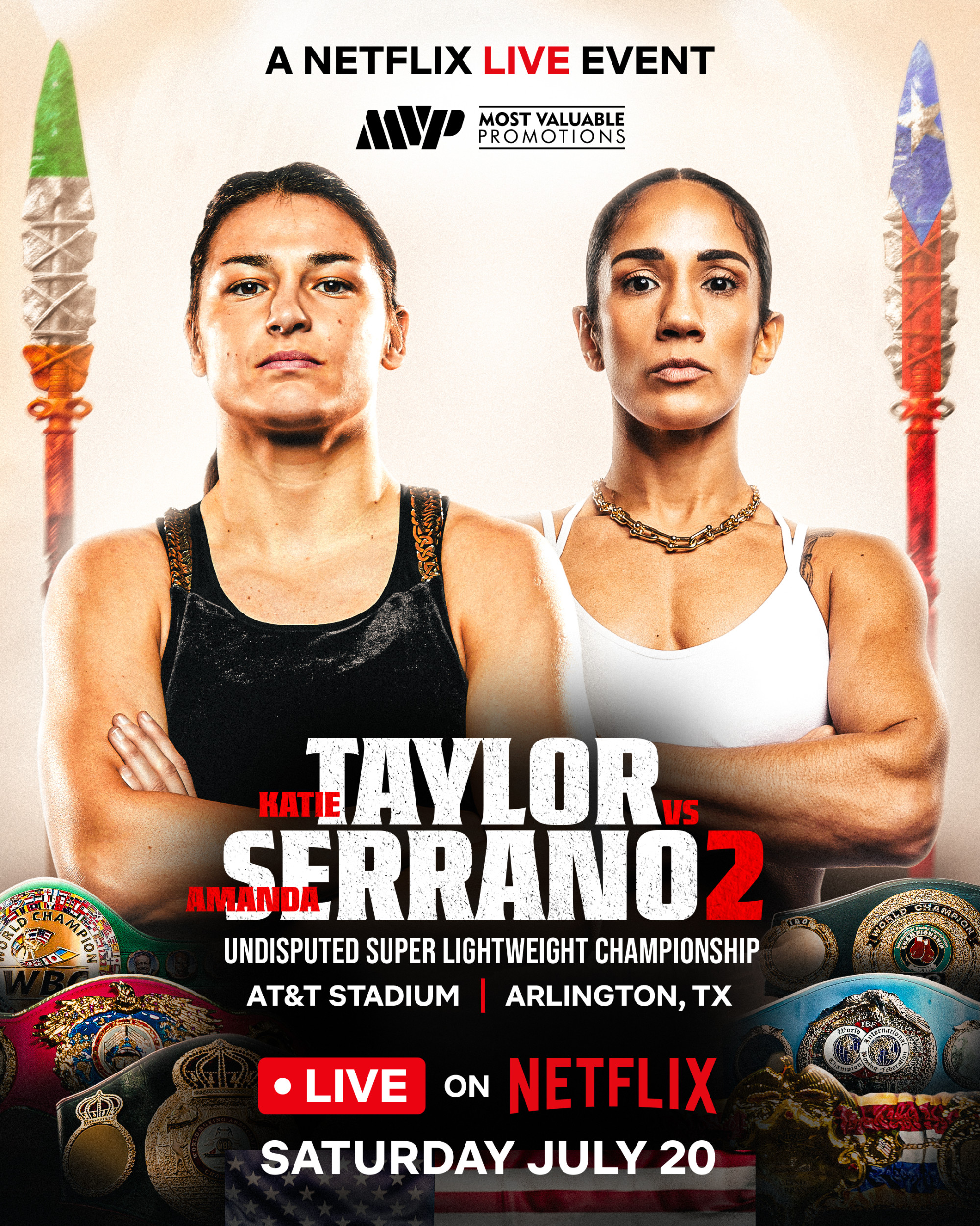 Netflix and MVP Announce Katie Taylor vs Amanda Serrano to Stream  Exclusively on Netflix on July 20th - About Netflix