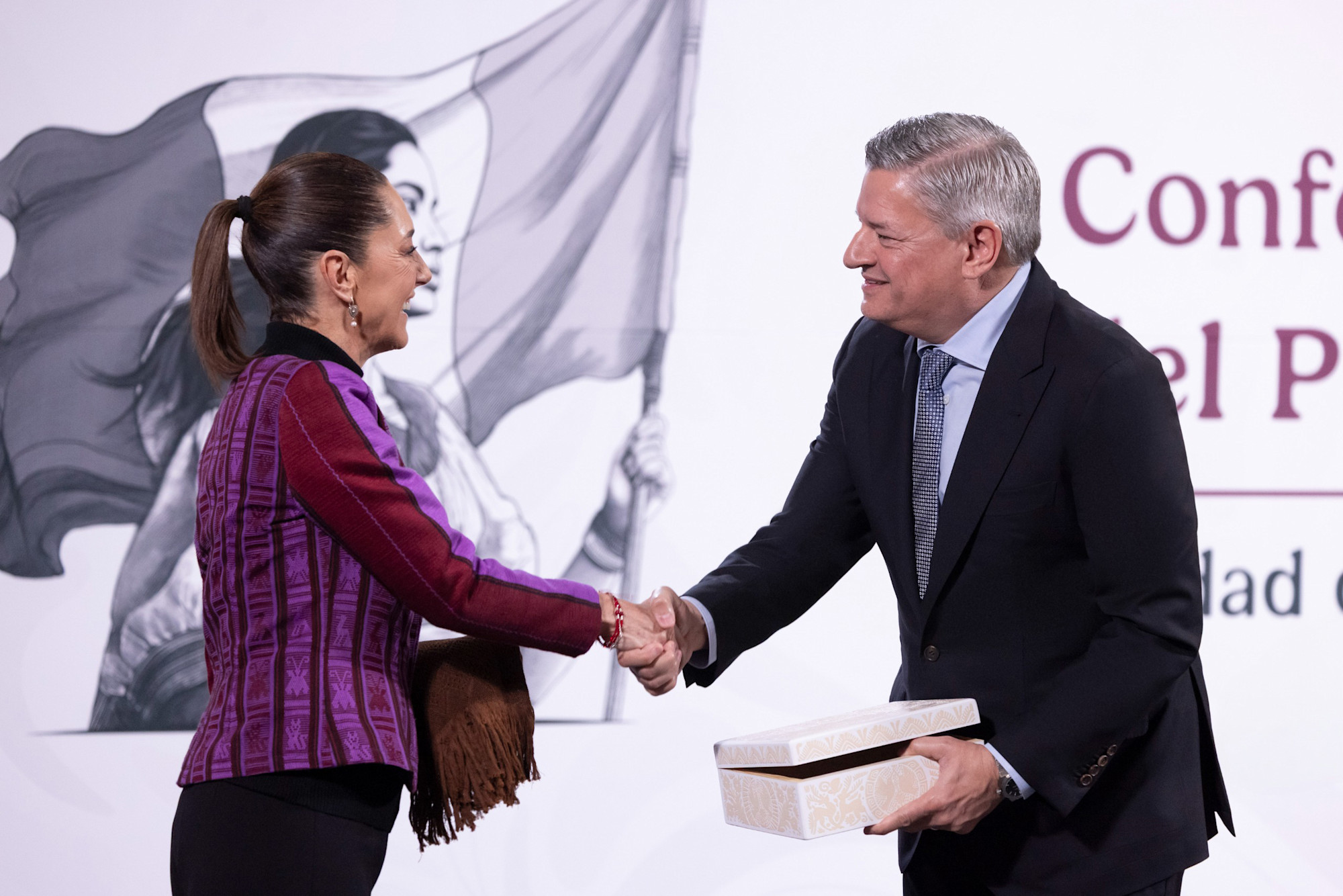 President Claudia Sheinbaum & Ted Sarandos