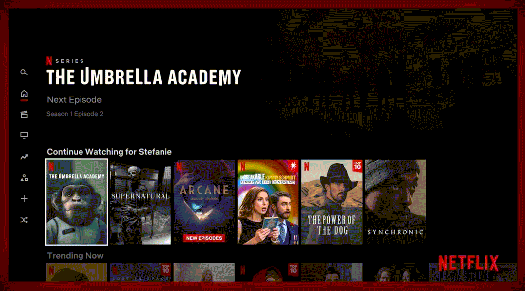 Netflix - Remove items from Continue Watching row