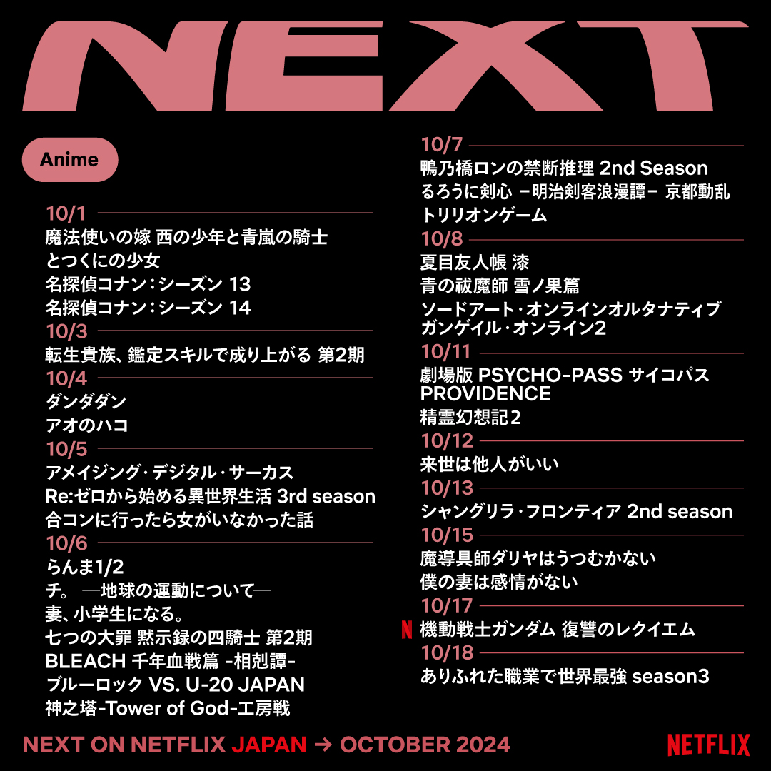 netflix 配信予定