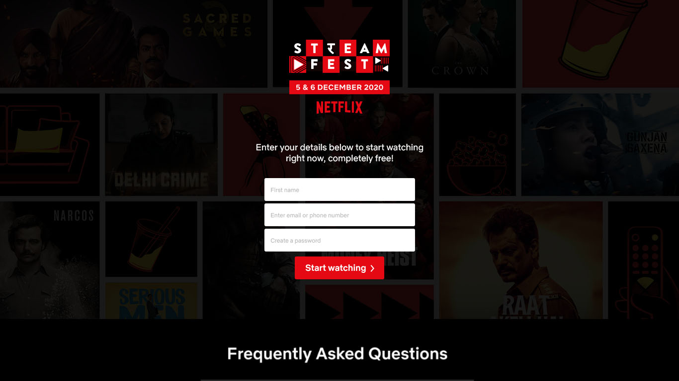 How to make an account on netflix hot sale for free