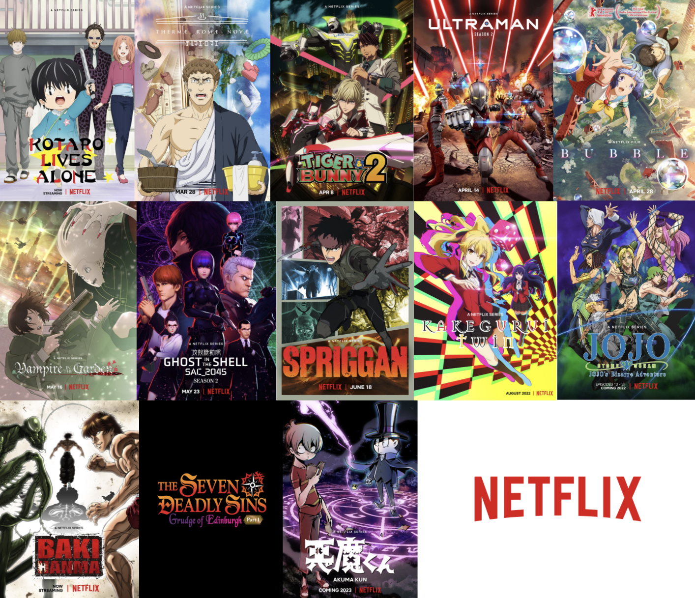 Duas animações japonesas chegam à Netflix