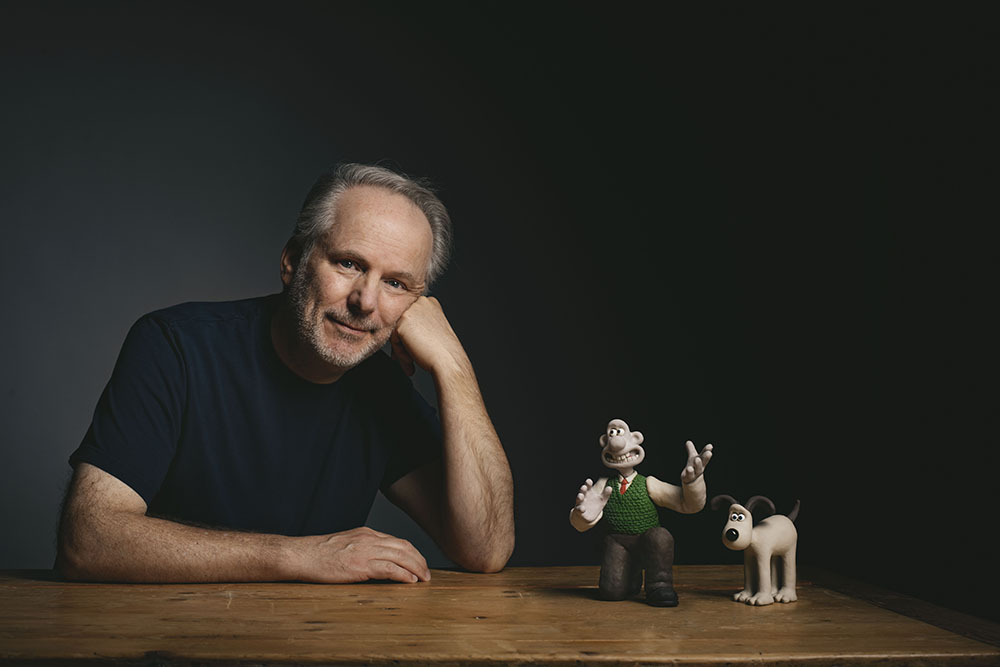 Nick Park With Wallace & Gromit Characters