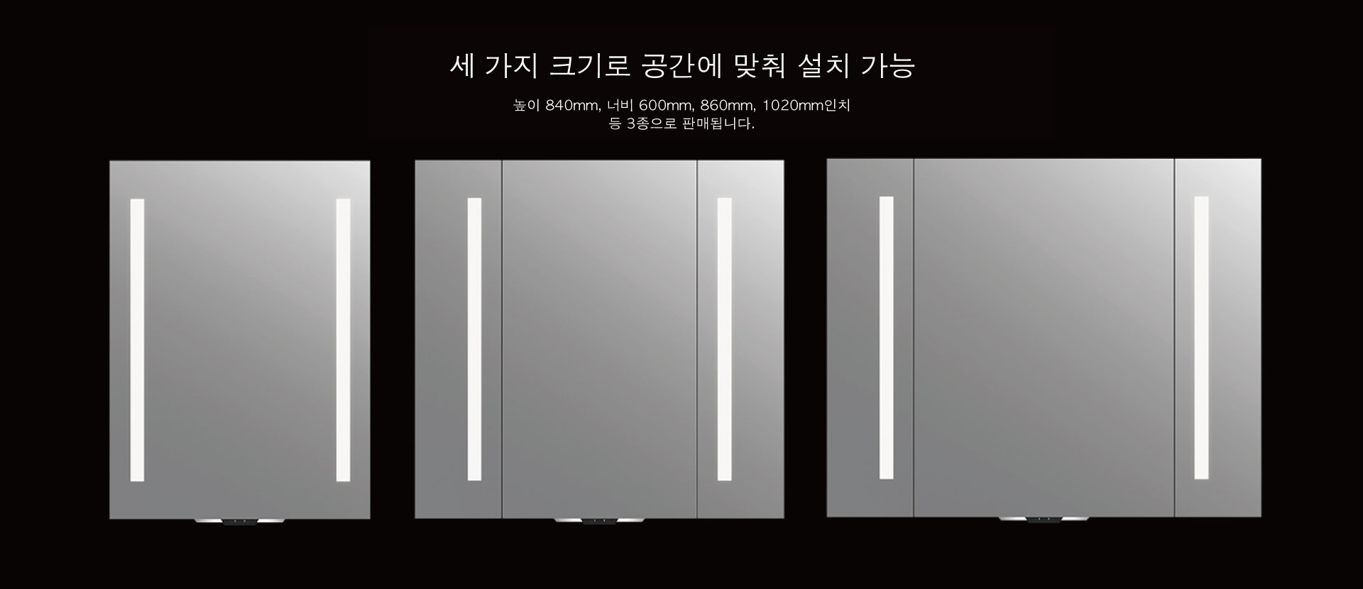 Three sizes to fit your space Image