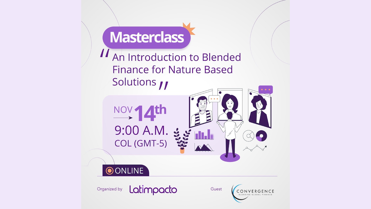 Masterclass: An Introduction to Blended Finance for Nature Based Solutions