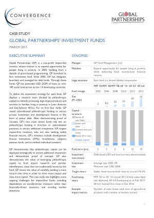 Global Partnerships’ Investment Funds Case Study
