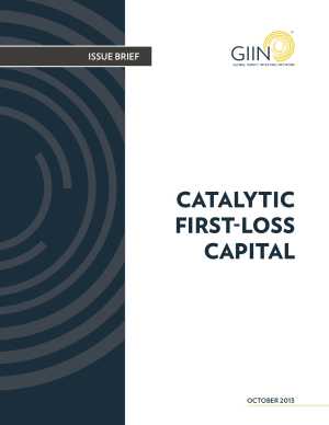 Catalytic First-Loss Capital