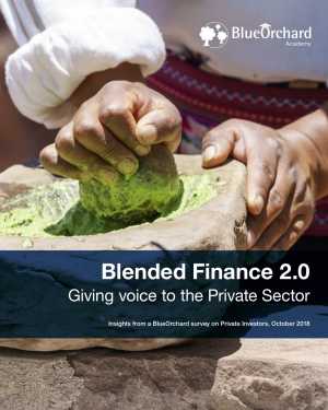 Blended Finance 2.0– Giving voice to the Private Sector