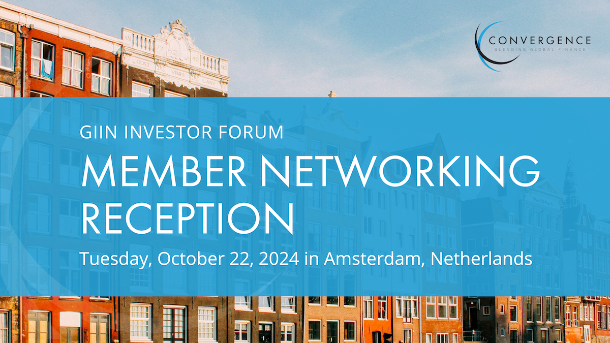 Member Networking at the GIIN Investor Forum