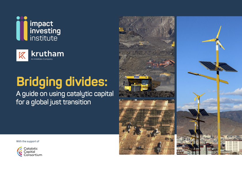 Bridging Divides: A guide on using catalytic capital for a global just transition