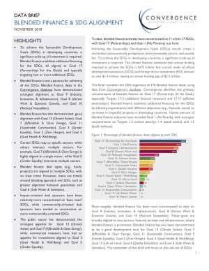 Blended Finance & SDG Alignment