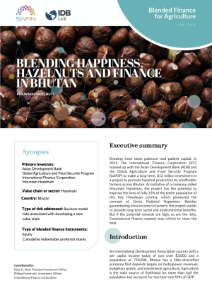 Blending Happiness, Hazelnuts and Finance in Bhutan