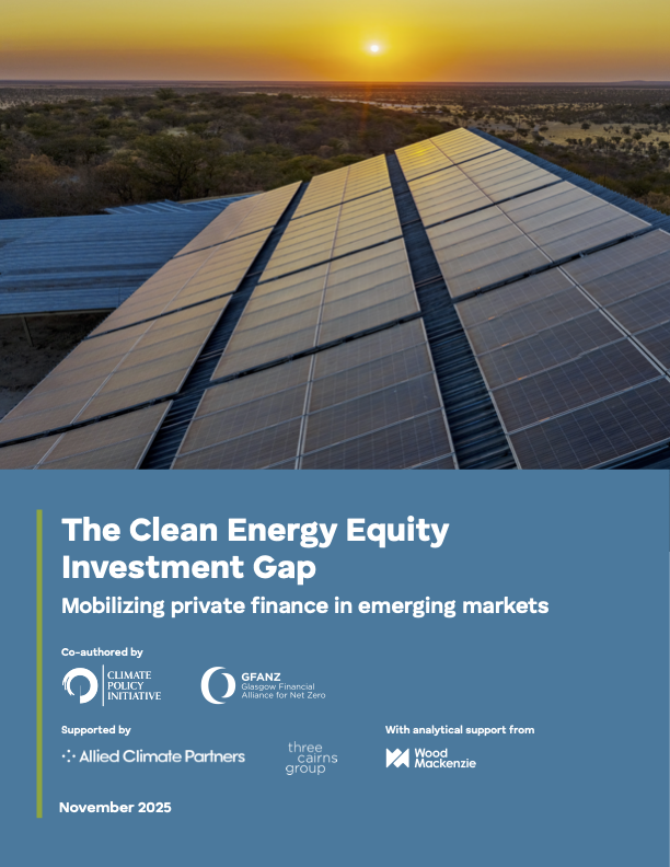 The Clean Energy Equity Investment Gap