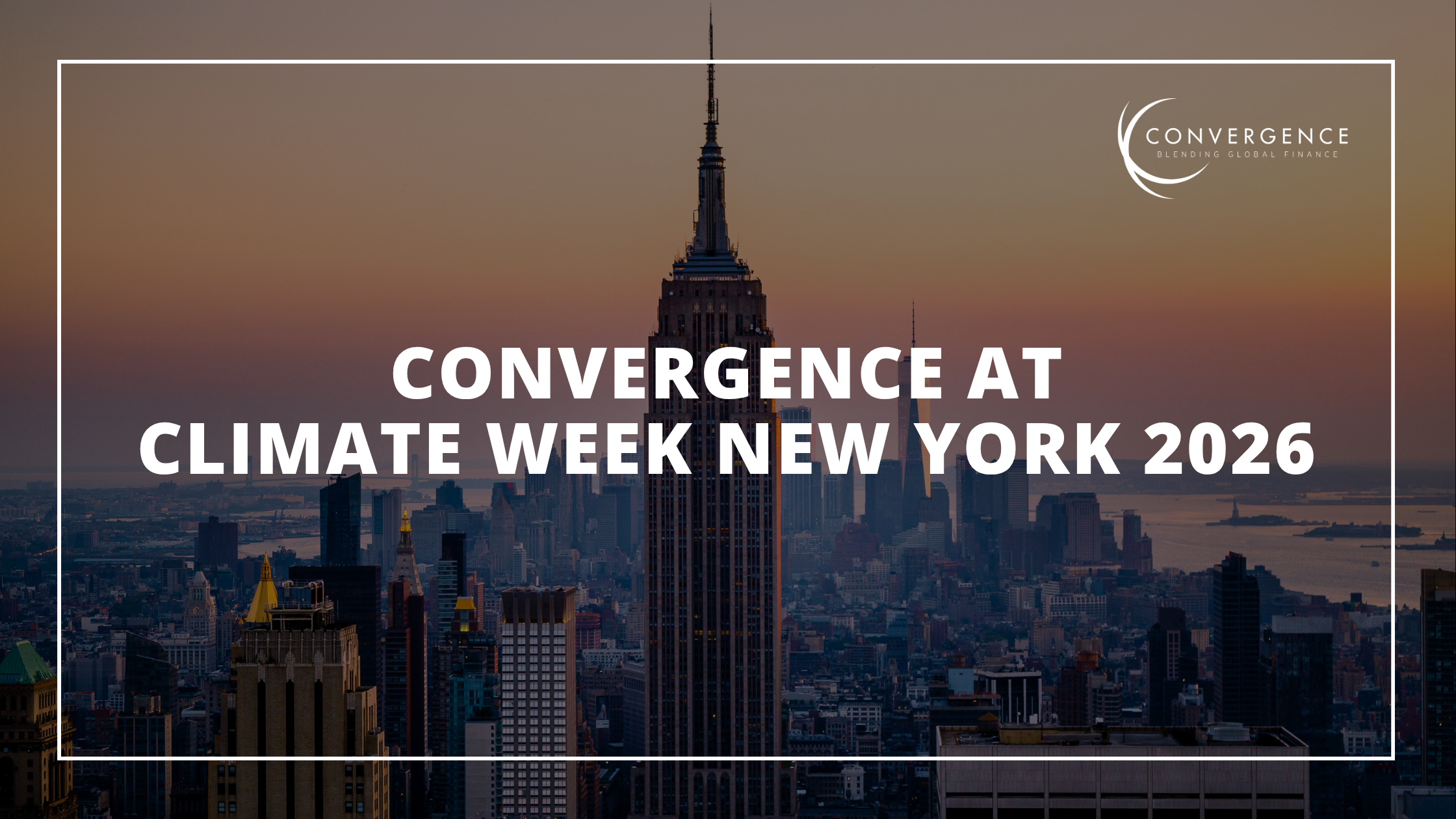 Convergence at Climate Week New York 2026